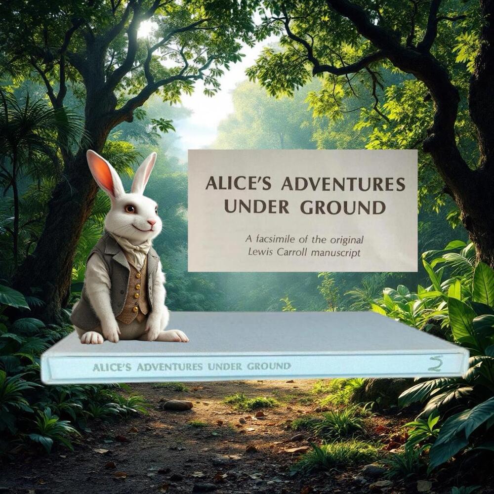 Alice's Adventures Under Ground by Lewis Carroll.  NEW! Handwritten Manuscript
